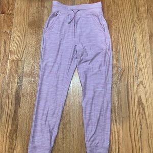 Girls joggers purple, sparkles